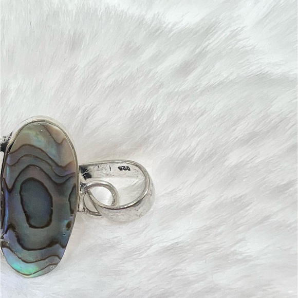 Abalone Shell 925 Multi Stone Gemstone Pendant - Picture 6 of 7